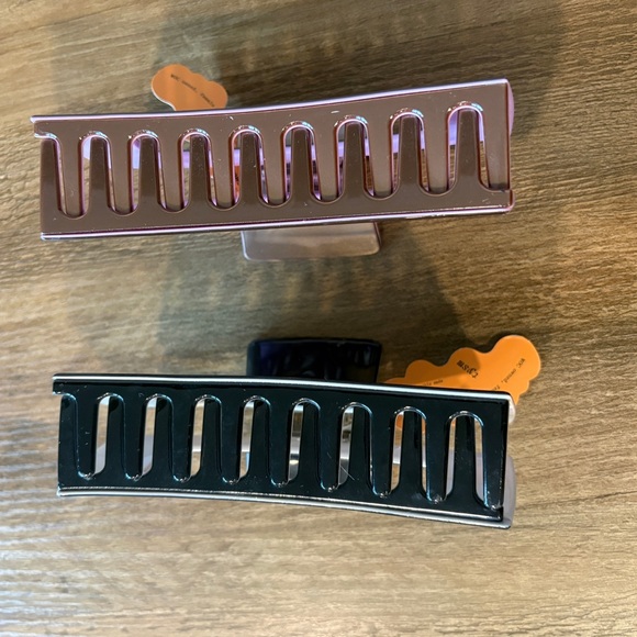 BUNDLE OF 2 - NWT Chunks Jumbo Box Claw (Brown/Lilac & Black/Taupe) - Picture 5 of 9